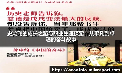 史鸿飞的成长之路与职业生涯探索:从平凡到卓越的奋斗故事